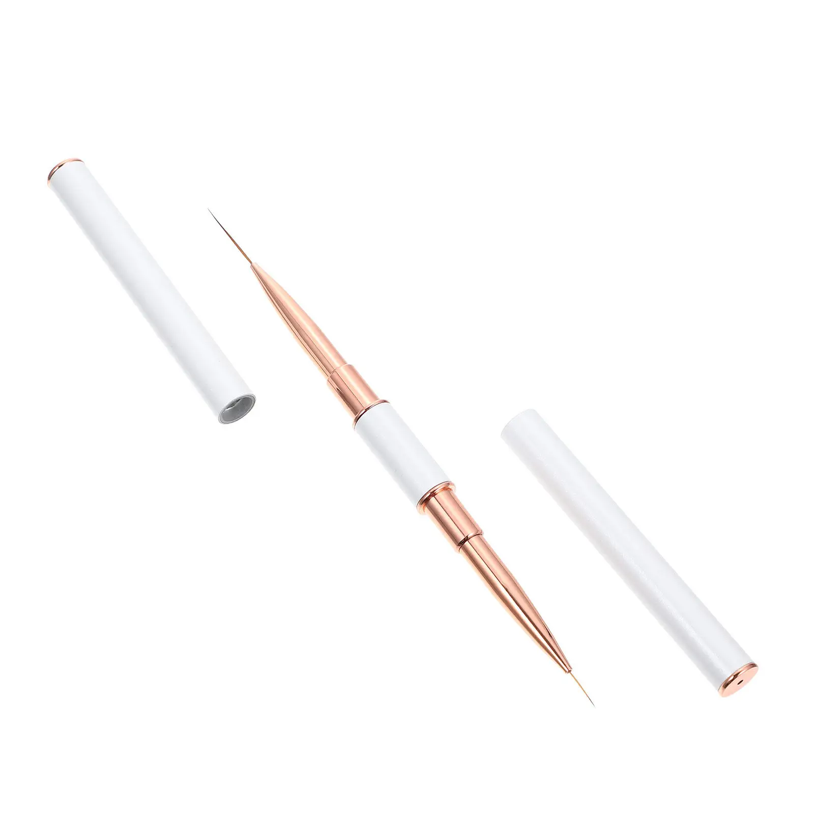 Double-Headed Nail Art Liner Pen Premium Nylon Bristles Ergonomic Grip Portable Compact Design for Nail DIY Painting Manicure