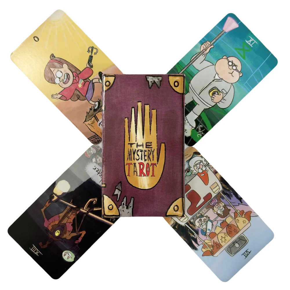 The Mystery Tarot 78 Card Deck for Mysterious Divination Family Party Gift English Version Oracle 10.3x6cm Board Playing Game
