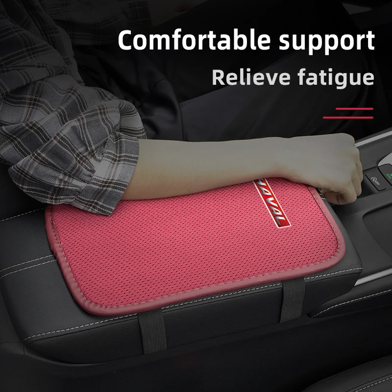 Car Center Console Non Slip Armrests Cover Mat Accessories For Haval H6 Dargo M6 H9 H6S F7 F7X Jolion X DOG XY H2 H3 H5 H7 H8 M4