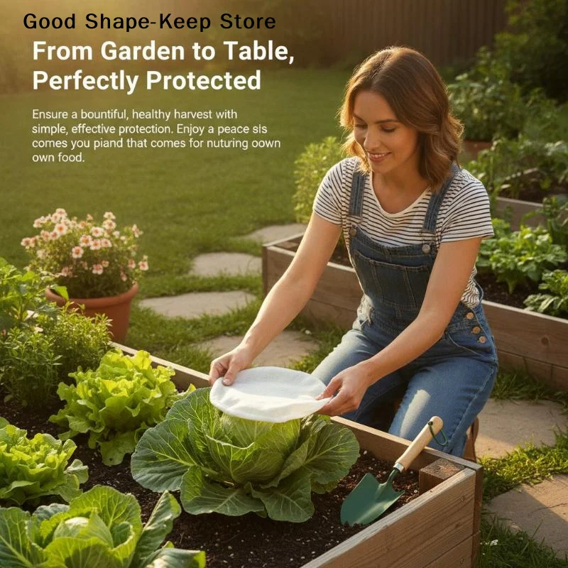 100 PCS Garden Plant Insect Protection Net Eco-Friendly Mesh Cover for Vegetable Flower Fruit Greenhouse Vegetable Patch Care