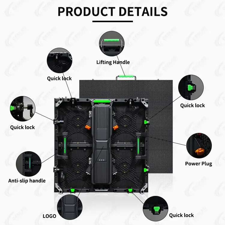 New P3.91 Led Screen Outdoor Video Wall Waterproof Die Cast Aluminum Backdrop Led Display Screen