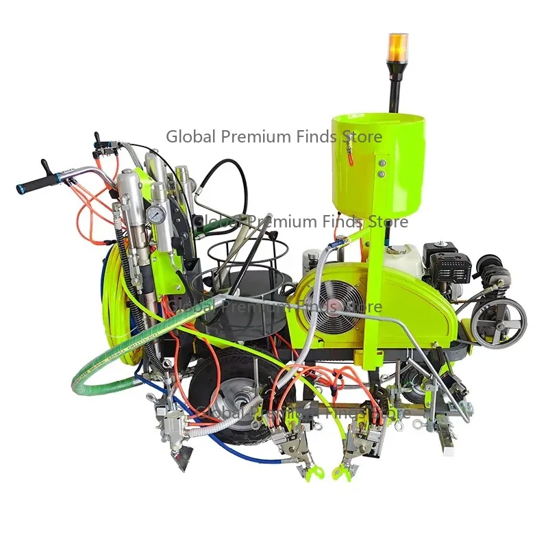 Automatic Double Sprayer Road Marking Machine - Airless Cold Plastic Line Marking Equipment