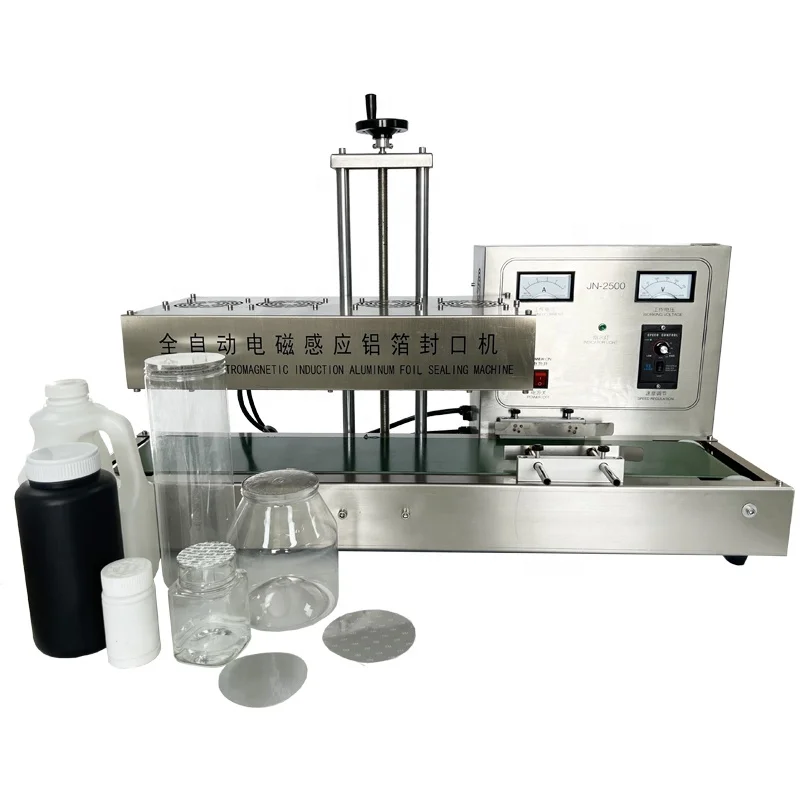 15-120mm Electromagnetic Continuous Heat Induction Sealer Plastic Bottle  Aluminum Foil Film Sealing Machine