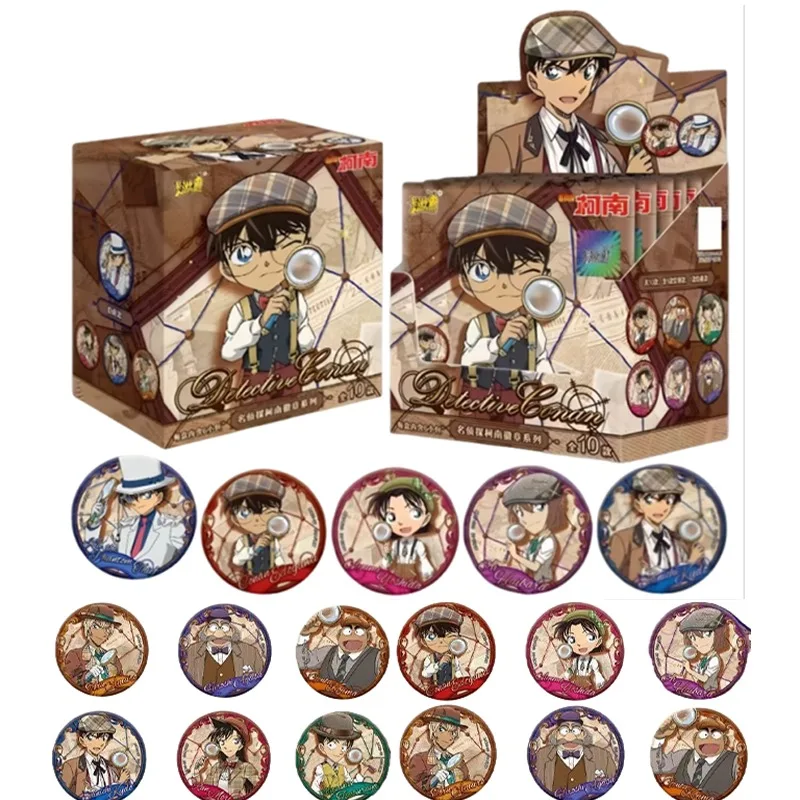 

KAYOU официальные оригинальные карты детектива Конана, значок серии 2, жесть, значок для сбора хобби, подростков, аниме, подарочные игрушки