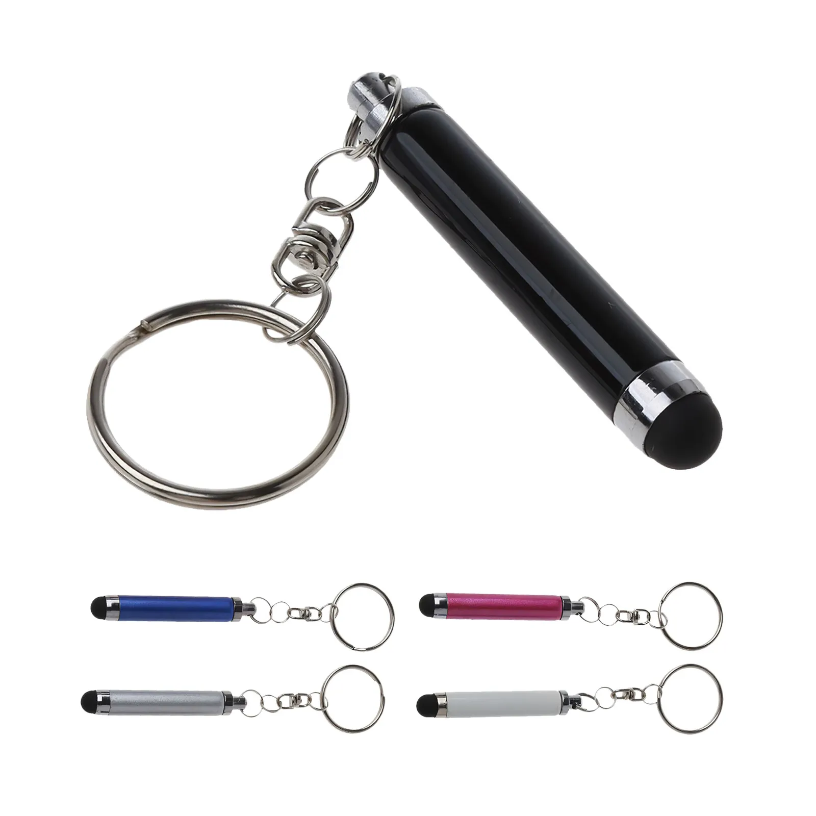 

5Pcs Capacitive Stylus Pen Set Compact Keychain Design for Touchscreen Devices Universal Stylus for Mobile Writing Note Taking