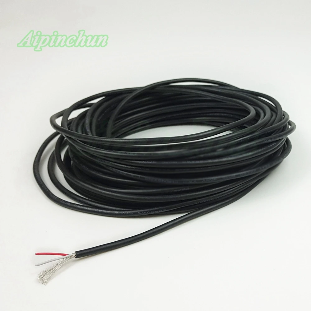 Aipinchun 5 미터 16.4ft 2 3 4 5 코어 차폐 와이어 2547 28AWG 2.1 채널 오디오 라인 신호 케이블 증폭기 용 실드 와이어