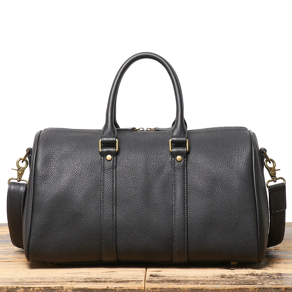 

LJ-1028-1 Leather Hand-held Travel Bag, Business Luggage Bag, Multifunctional Single Shoulder Crossbody Bag