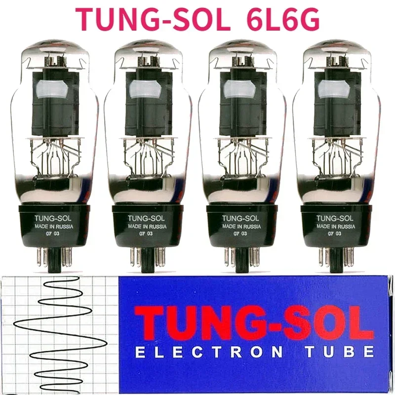 TUNG-SOL 6L6G Pengganti Tabung Vakum 6P3P 6L6 KT66 Amplifier Tabung HIFI Amplifier Audio Speaker Pencocokan Presisi Asli