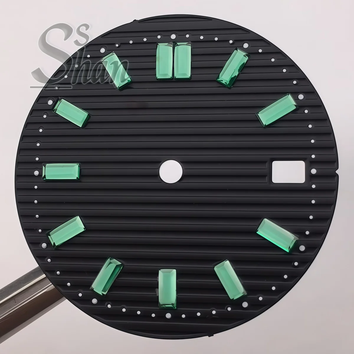 29.8mm Nautilus dial crystal decorative scale grooved dial is suitable for NH35 NH36 automatic movement modification accessories