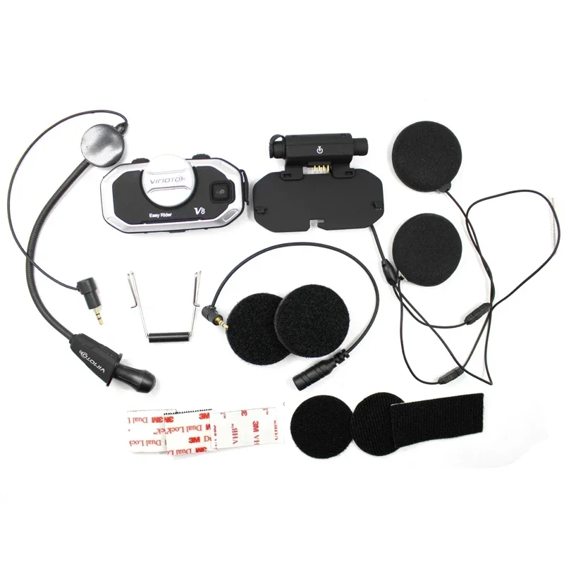 Vimoto V8 Motorcycle Helmet English Version Easy Rider Multifunctional Bluetooth Walkie Talkie Compatible Headset 850mAH battery image 6