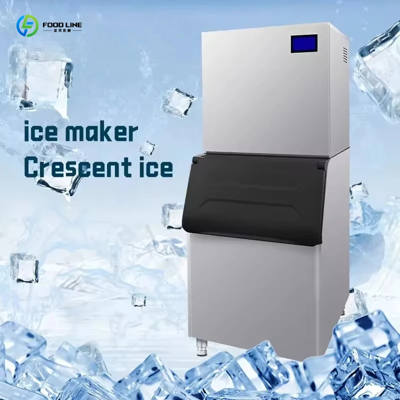 2026 New Ice Maker Machine 150kg Air/Water Cooling Easy Operate for Commercial Kitchen Customized