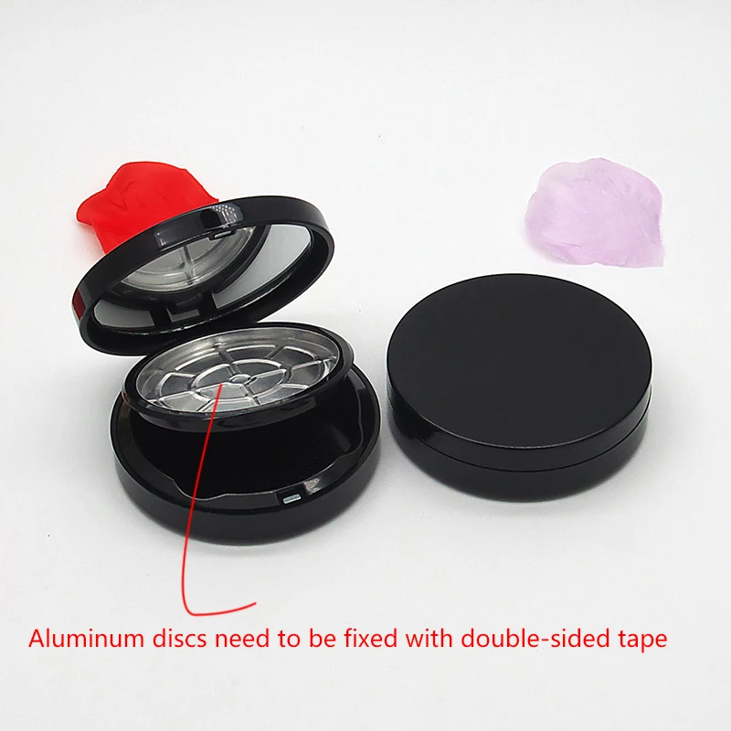거울 자석 흡착식 이중층 리필 가능한 하이라이트 블러셔 아이섀도우 화장품 상자