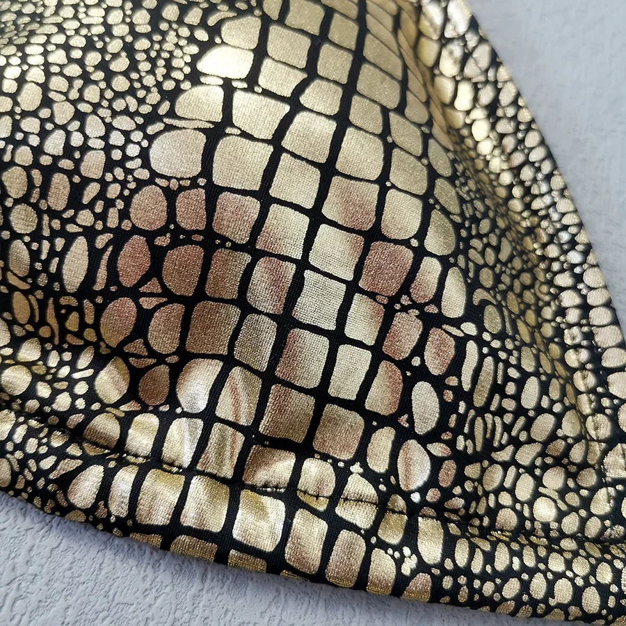 مثير بريق الذهب الترتر الرسن التعادل سلسلة البيكينيات مجموعات قطعتين ثونغ ضمادة ملابس السباحة المايوه ملابس السباحة biquini Tankini