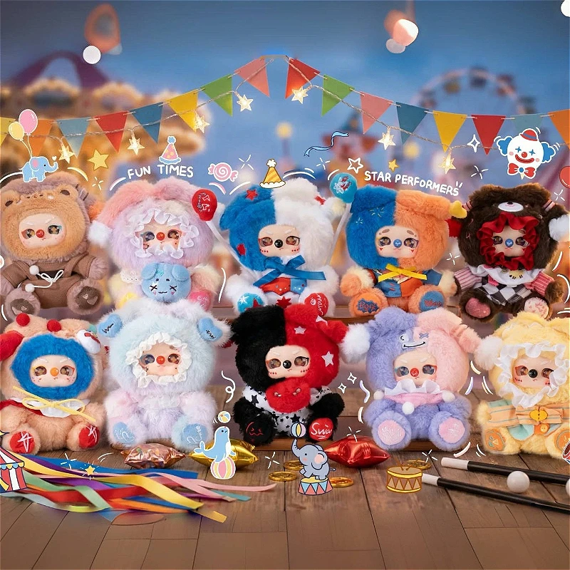 

Joeydodo Circus Fun Series Blind Box Plush Surprise Bag Anime Figure Toys Trendy Room Ornament Collection Mystery Box Model Gift