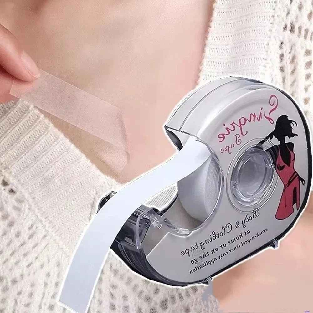 Invisible Double Sided Body Tape Self-Adhesive Transparent Clear Lingerie Tape Strong Hold Anti-naked Chest Patch Backless Dress