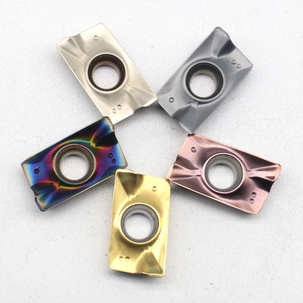 Imagem -02 - Pder dl 1040 1030 1125 Fresa Torneamento Ferramenta Moinho Apmt 1604 Inserções de Carboneto Torno Cnc 10 Peças Apmt1604