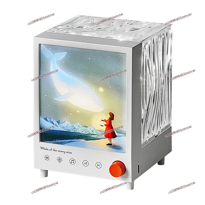 

2025 New Aurora Treasure Box Ambient Projector Light Creative Bedroom Bedside Romantic Night Light Birthday Gift