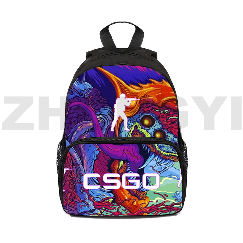 

16 Inch Mini Bag 3D Printed CSGO Backpack Children Anime Bookbag Kids Backpack Kindergarten Back To School Shootitng Games CS