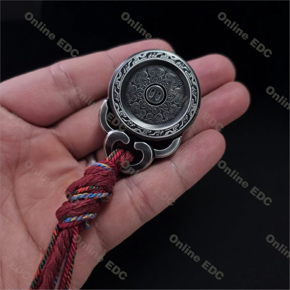 

Used EDC Toys YEDC PANYUN 3.0 Haptic Coin Stainless Steel Ratchet Fidget Toy Upgraded Stress Relief EDC Anxiety Toys