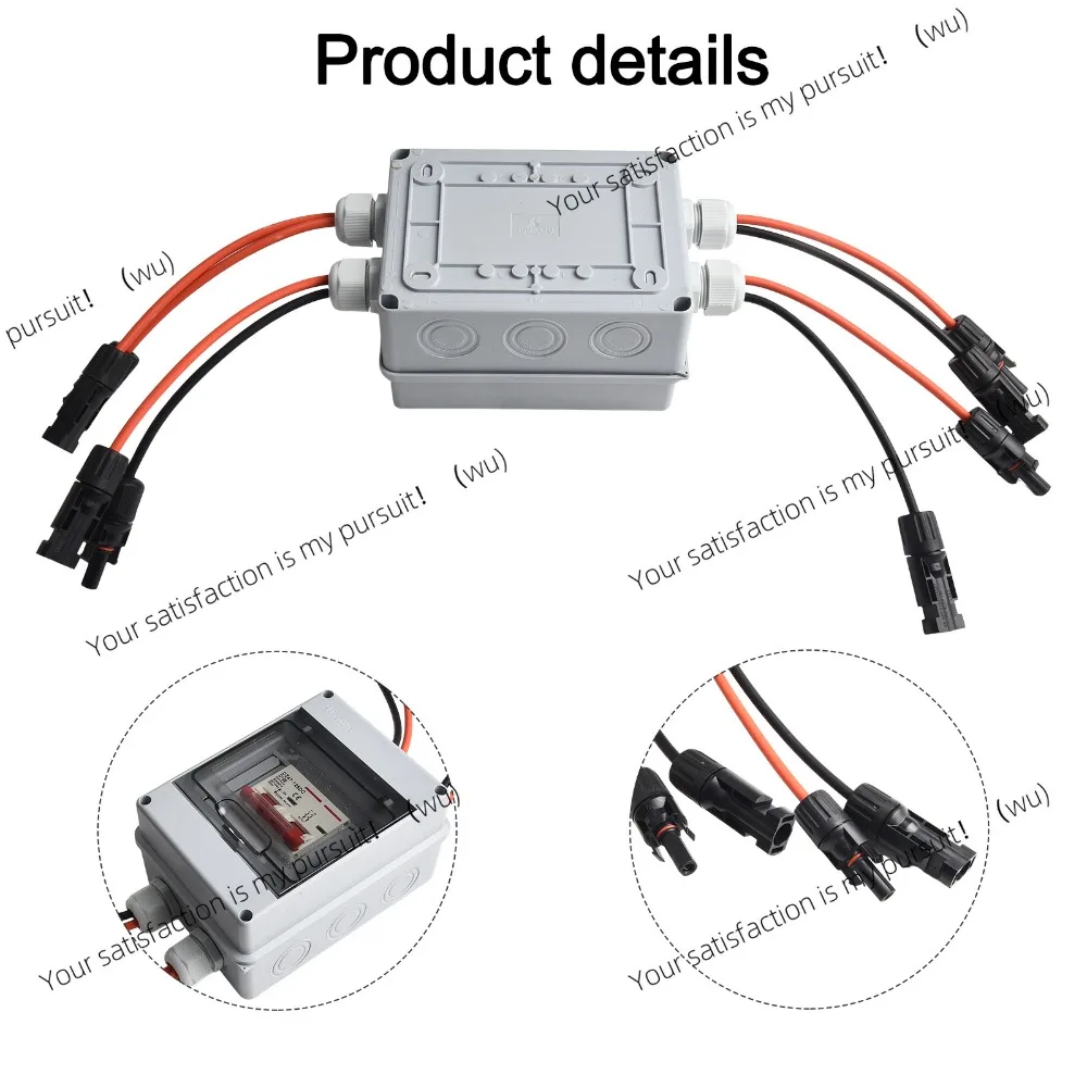 For Solar Panel Disconnect Circuit Breaker DC1000V 30A IP65 Rated with Short Circuit and Thermal Overload Protection