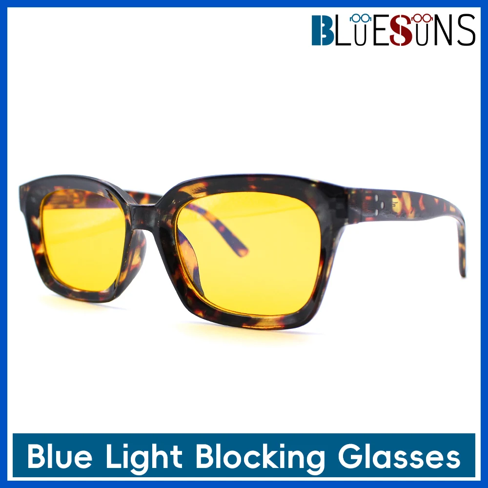 جديد عدسة صفراء مقاومة الضوء الأزرق نظارات السديم الملمس الإطار ، مع تعزيز الوضوح ، عند استخدام الشاشة لحماية صحة العين والسلامة