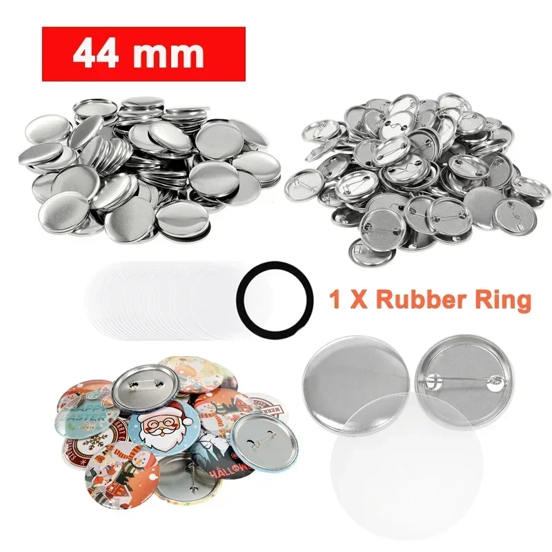 200Sets Metalen Pin Badge Button Maker Onderdelen 25mm 32mm 37mm 44mm DIY Lege Badge knop Onderdelen voor Kunst Ambachten Maken Badges