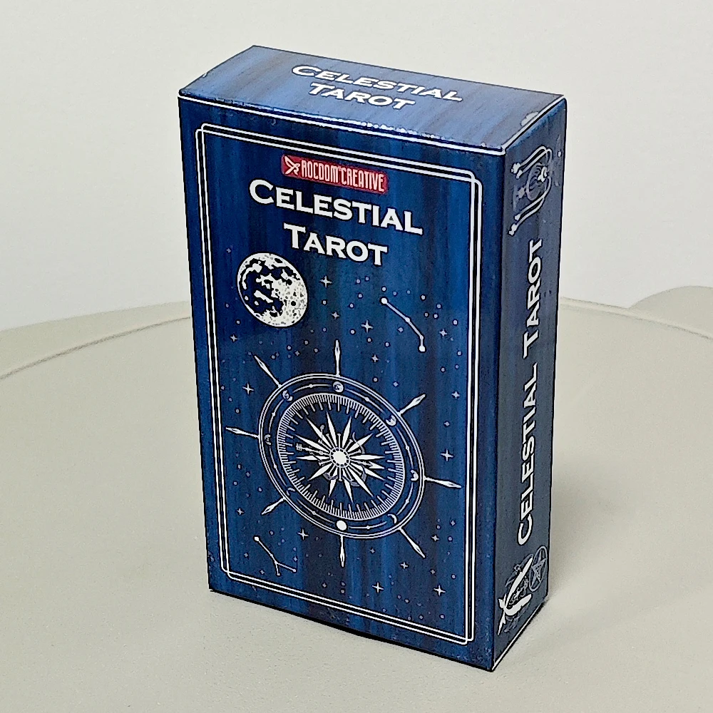 

Celestial Tarot Deck: Minimalist Line Art Style, Rider Waite Smith (RWS) Based 78-Card Deck, 10.3x6 Cm