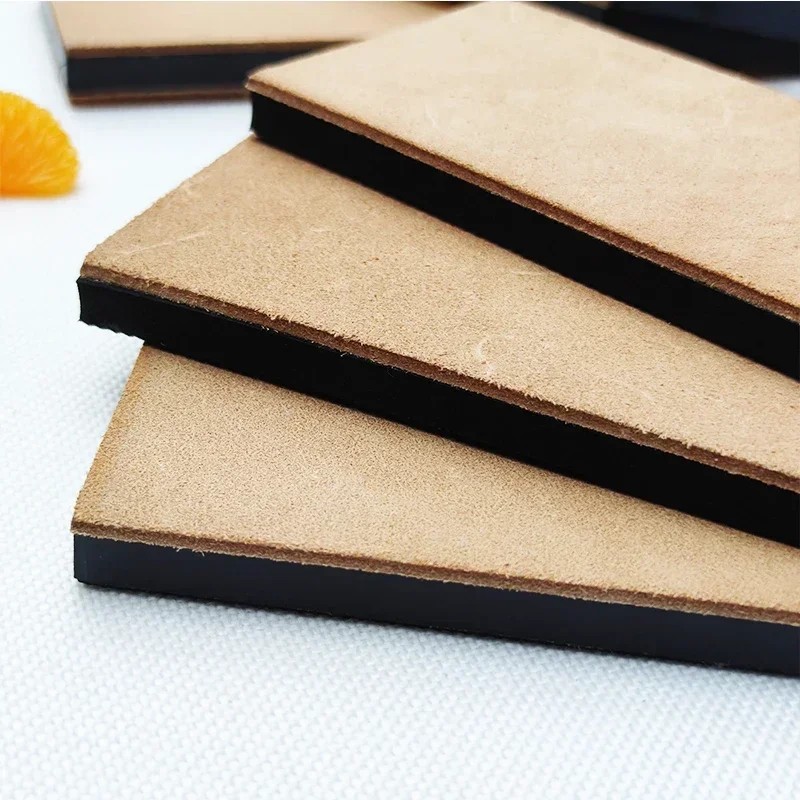 Handmade Wooden Handle Leather Sharpening Strop for Razor Knives - Double Sided Home Sharpening Tool and Polishing Board