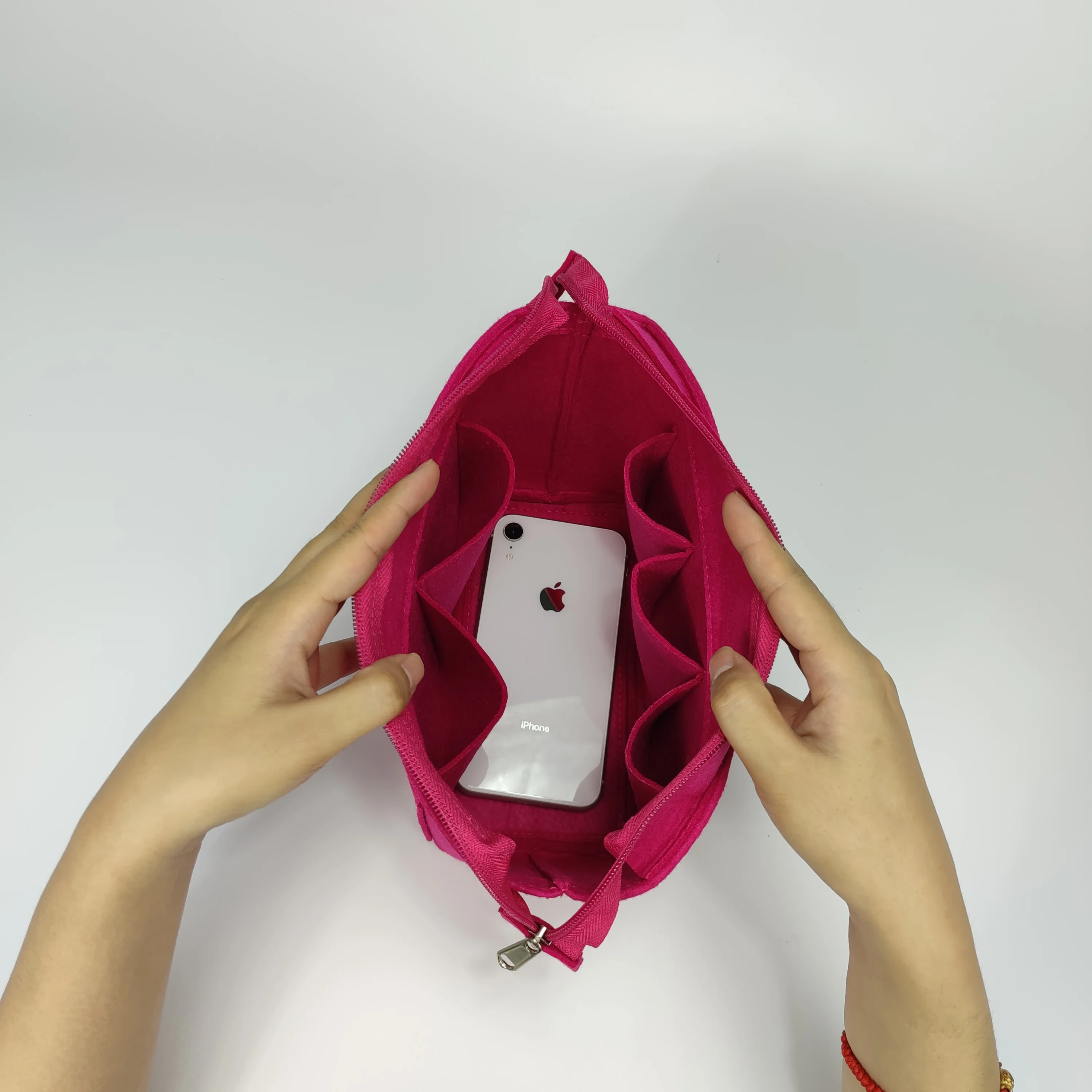 Purse insert Organizer for NEVERFULL BANDOULIERE INSIDE OUT BB 26.5x16.5x11cm , Bag Organiser Divider Protector With Zipper