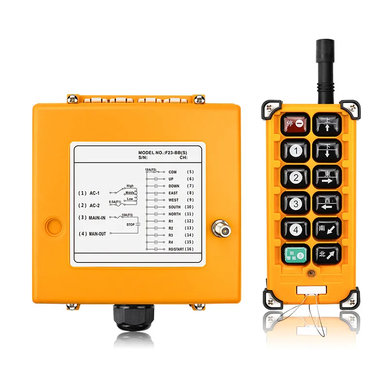 F23-BB 1 Receiver+ 1Transmitter Industrial Wireless Radio Remote Controller Switch Speed Control Hoist Crane Control Lift Crane