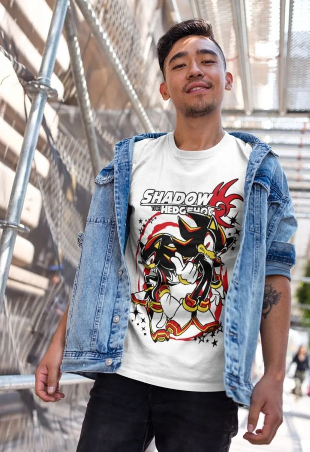 

Футболка Свободная Удобная Модная и Модная Модная Рубашка Джерси Shadow Hedgehog Летний Игровой Игровой Эксклюзивный
