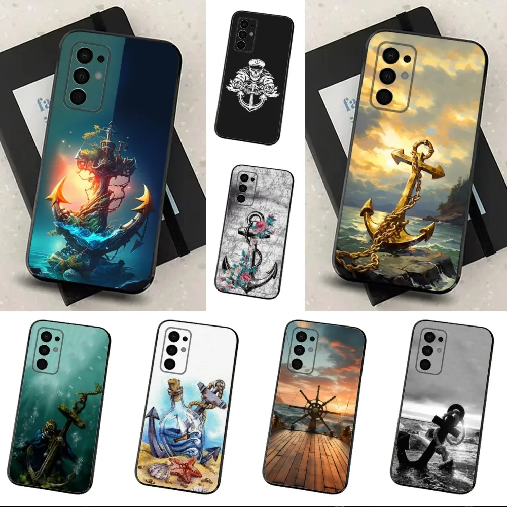 

Ocean Anchor Sailing Phone Case For Samsung Galaxy A91,A80,A73,A72 ,A71,A53A52,A32 ,A31A22,A21s,A20,Black Cover