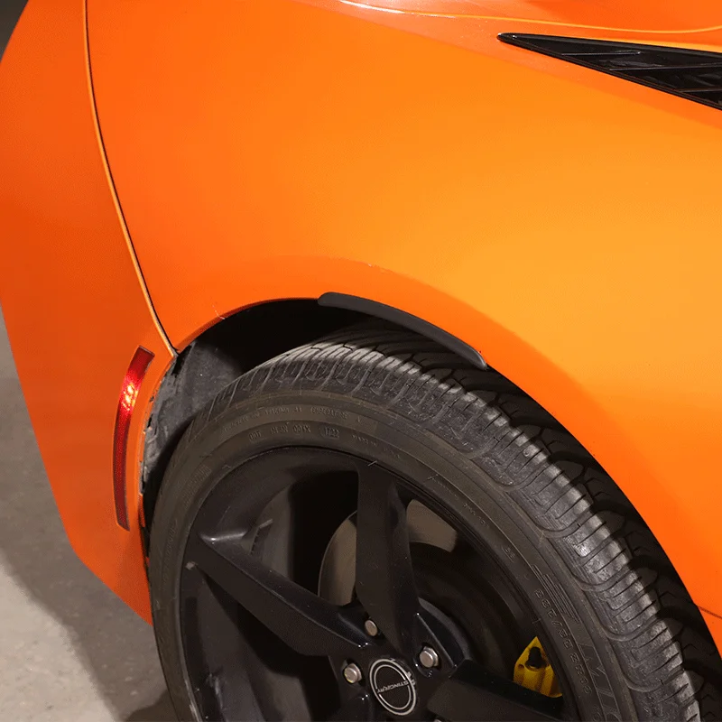 For 2014-2019Chevrolet Corvette C7 ABS Black Car Styling Wheels Fenders Wheel Trim Eyebrow Car Exterior Protection Accessories