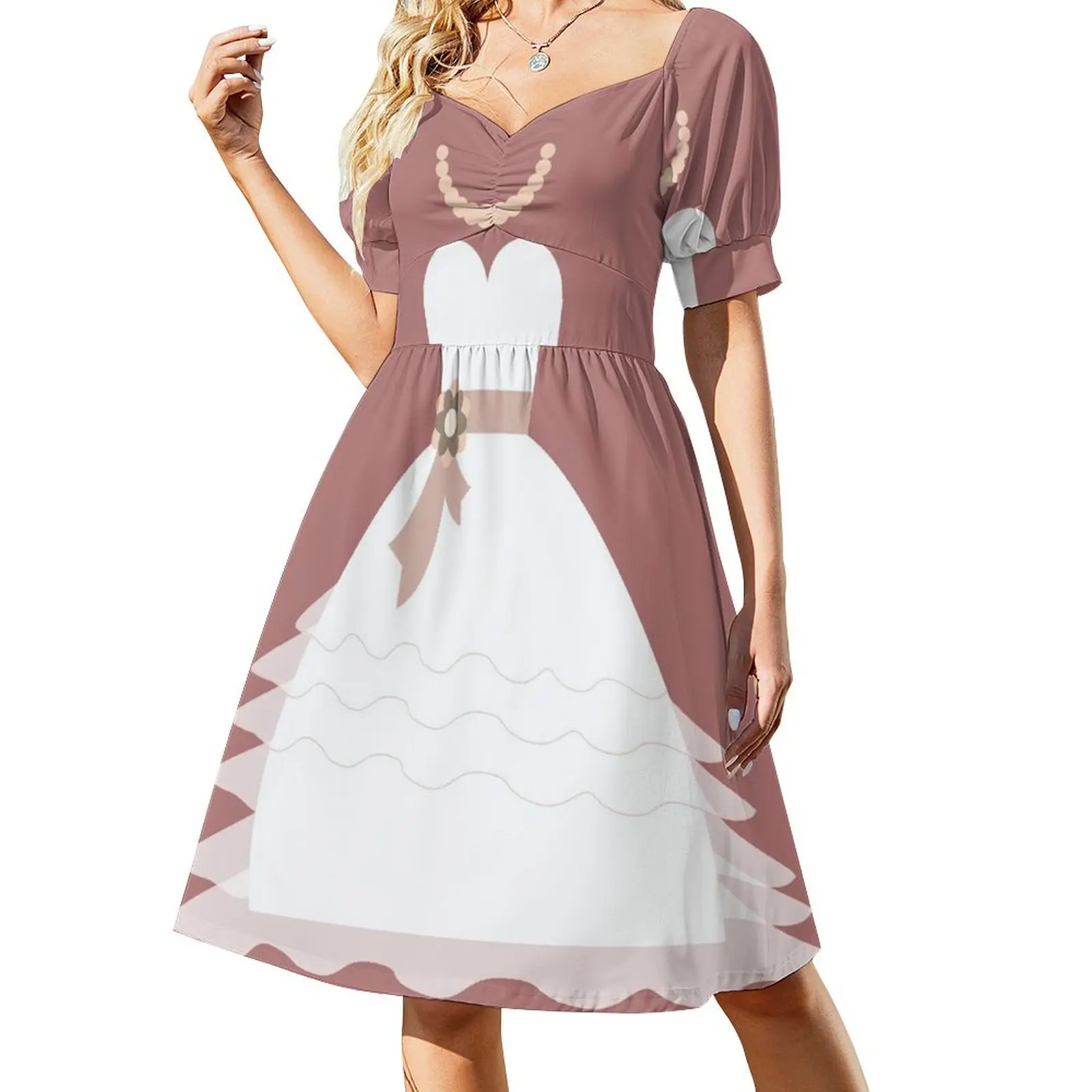 

wedding dress Short Sleeved Dress Party dresses women's summer jumpsuit Dress