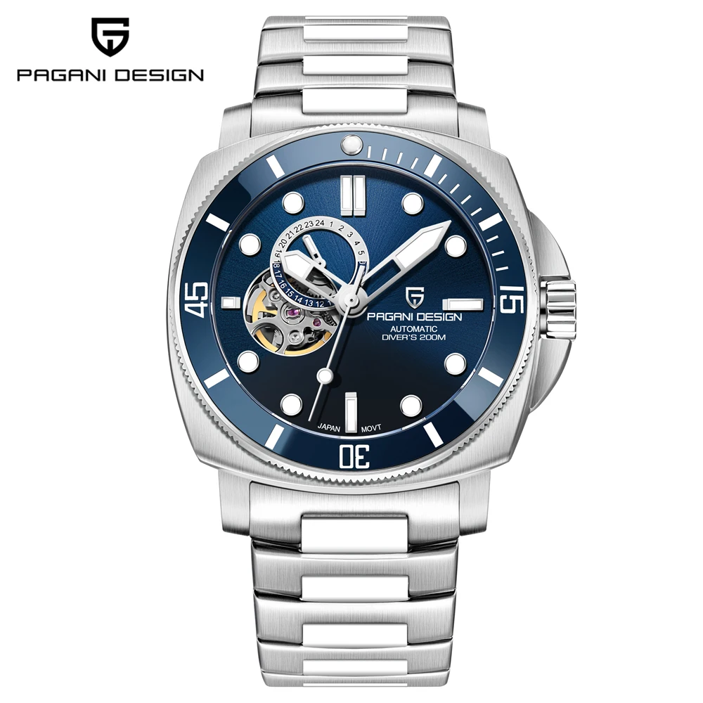 PAGANI DESIGN Men's Watches 2025 New Mechanical Automatic Watch For Men 200M Diving Top Brand Luxury Wristwatch Stainless Steel