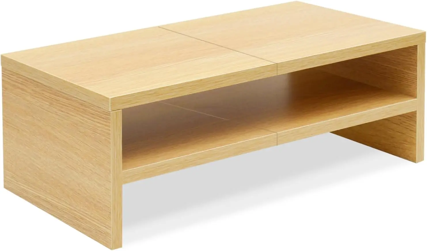 

Двухуровневая подставка для монитора 20 дюймов, подставка для принтера с отсеком для хранения, подставка для небольшого телевизора, деревянный органайзер для ноутбука, полка для книг