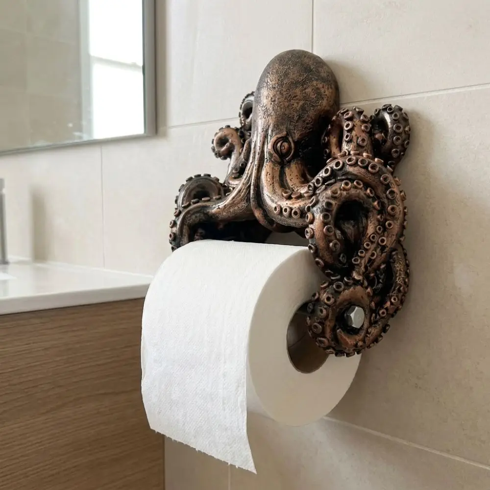 Resin Sea Turtle Toilet Paper Holder Coastal Style Beach Themed Bathroom Tissue Holder Cute Turtles Sharks