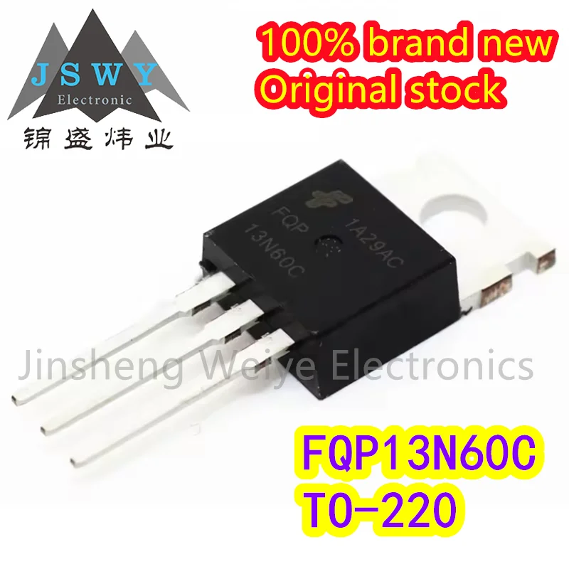 

(10/30/100pieces) FQP13N60C FQP13N60 13N60 TO-220 MOS tube N-channel brand new original electronics in stock