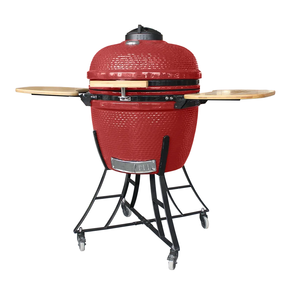

24-Inch Camping Accessories Cookware XL Family Kamado Ceramic Charcoal Bbq Grill Outdoor Grill