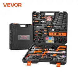 VEVOR Tool Kit Home Repairing Tool Kit with Portable Tool Storage Case for Home Maintenance DIY Projects and Automotive Repair