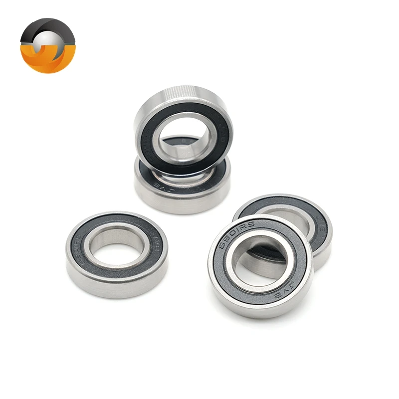 10Pcs 6901 2RS Bearing 12x24x6mm ABEC-7 Chrome Steel 61901RS Thin Section Rubber Sealed Bearing for Bicycle Hub Electric Motor
