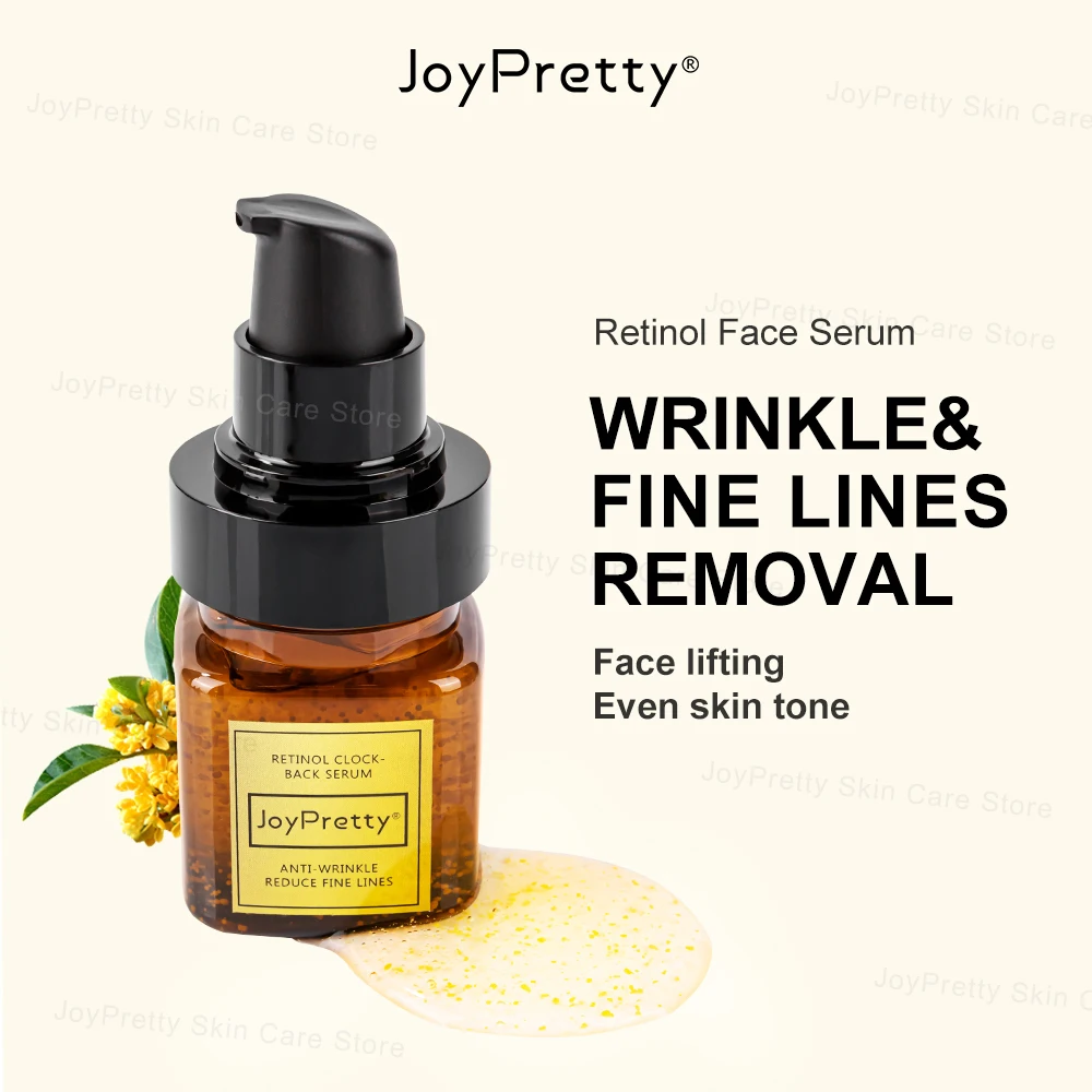 Retinol Wrinkle Face Serum Hyaluronic Acid Pore Shrink Moisturizing Lifting Anti Aging Facial Serum Skin Care Products JoyPretty