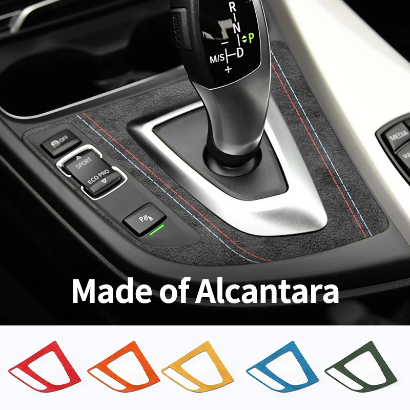 

Made of Alcantara For BMW F30 F34 F36 Gear Shift Panel Trim Frame Cover Decorative Sticker Car Interior Tuning Accessories