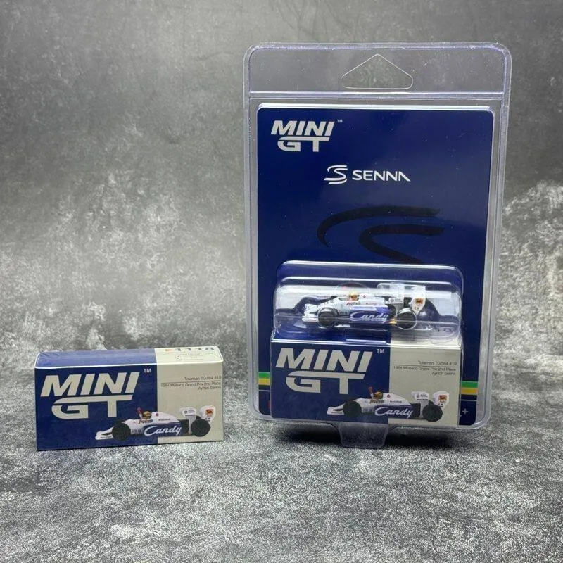 MINI GT 1:64 Tolman T#19 Saene 1984 Monaco Cast Iron Alloy Car Model, Boys' Holiday Gift Toy, Adult Collection Decoration Piece.