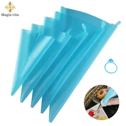 Silicone Icing Piping Pastry Bags Reusable Cake Cream Bag Cupcake Fondant Baking And Bakery Accessories Kitchen Decorating Tools