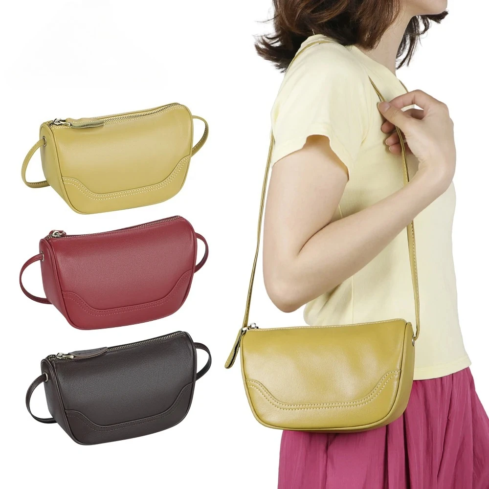 

URBAN MASTER Luxury Genuine Leather Crossbody Bag For Women's Gift Retro Mini Shoulder Purse Simple And Fashionable Design 3197
