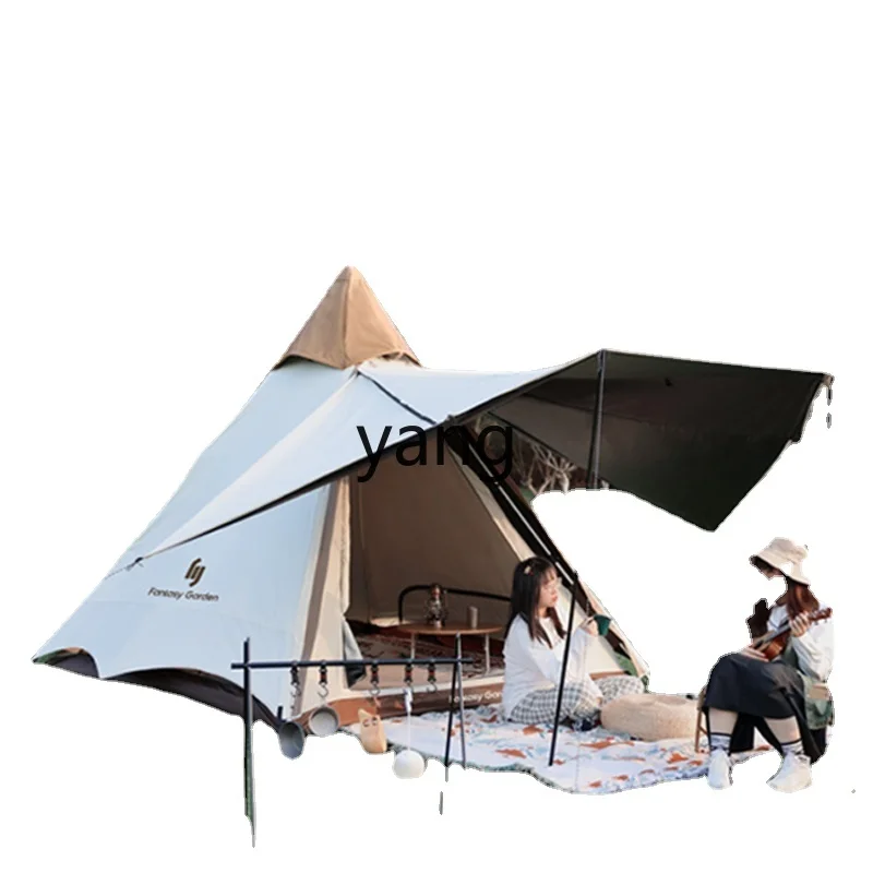 L'm'm Camping Tent Outdoor Automatic Quickly Open Portable Camping Vinyl Sun Protective Pyramid Tent