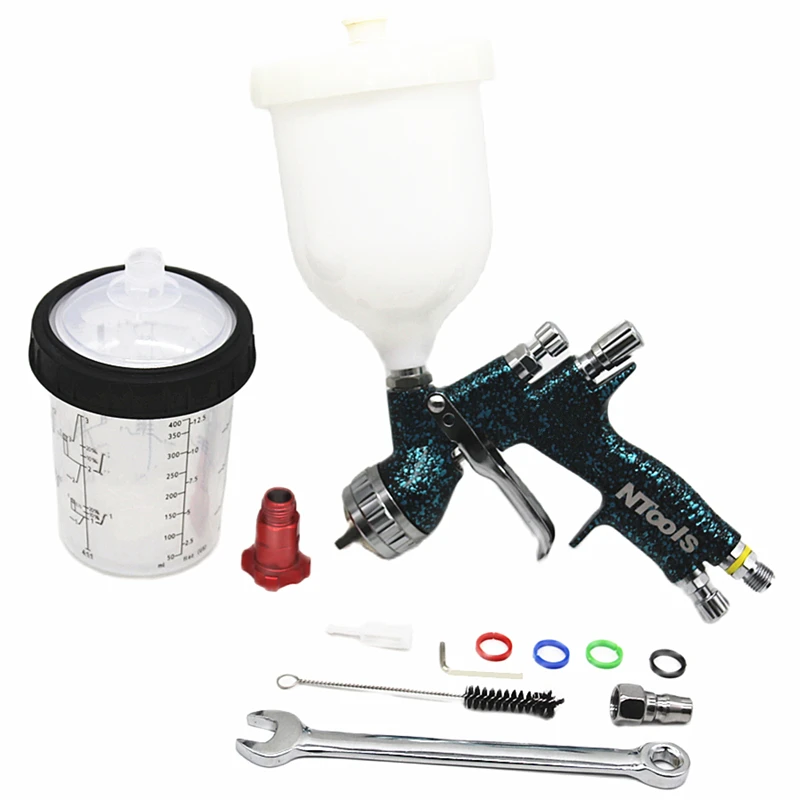 Ntools Paint Spray Gun 600CC Tank With 400CC Mix Tank And Adpater Car Paint Gun Varnish Paint Sprayer /Air Spray Gun/Air Tools