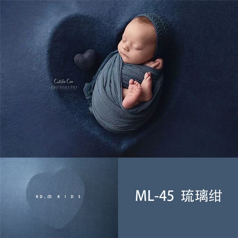 Newborn Photography Props Blanket 150*160cm Soft Background Fabric Multiple Colors Stretchable Backdrop Studio Photo Accessories