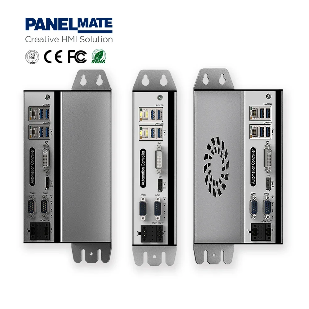 2-24V Industrial Box PC IOT Edge Box Codesys EtherCAT Intime Controller | Book PC With Mount Bracket | Automation Controller